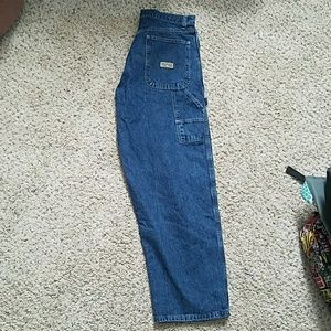 Men's Wrangler brand jeans.